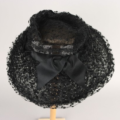 Chapeau noir vintage Biki