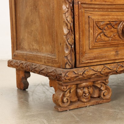 commode,Commode baroque en noyer