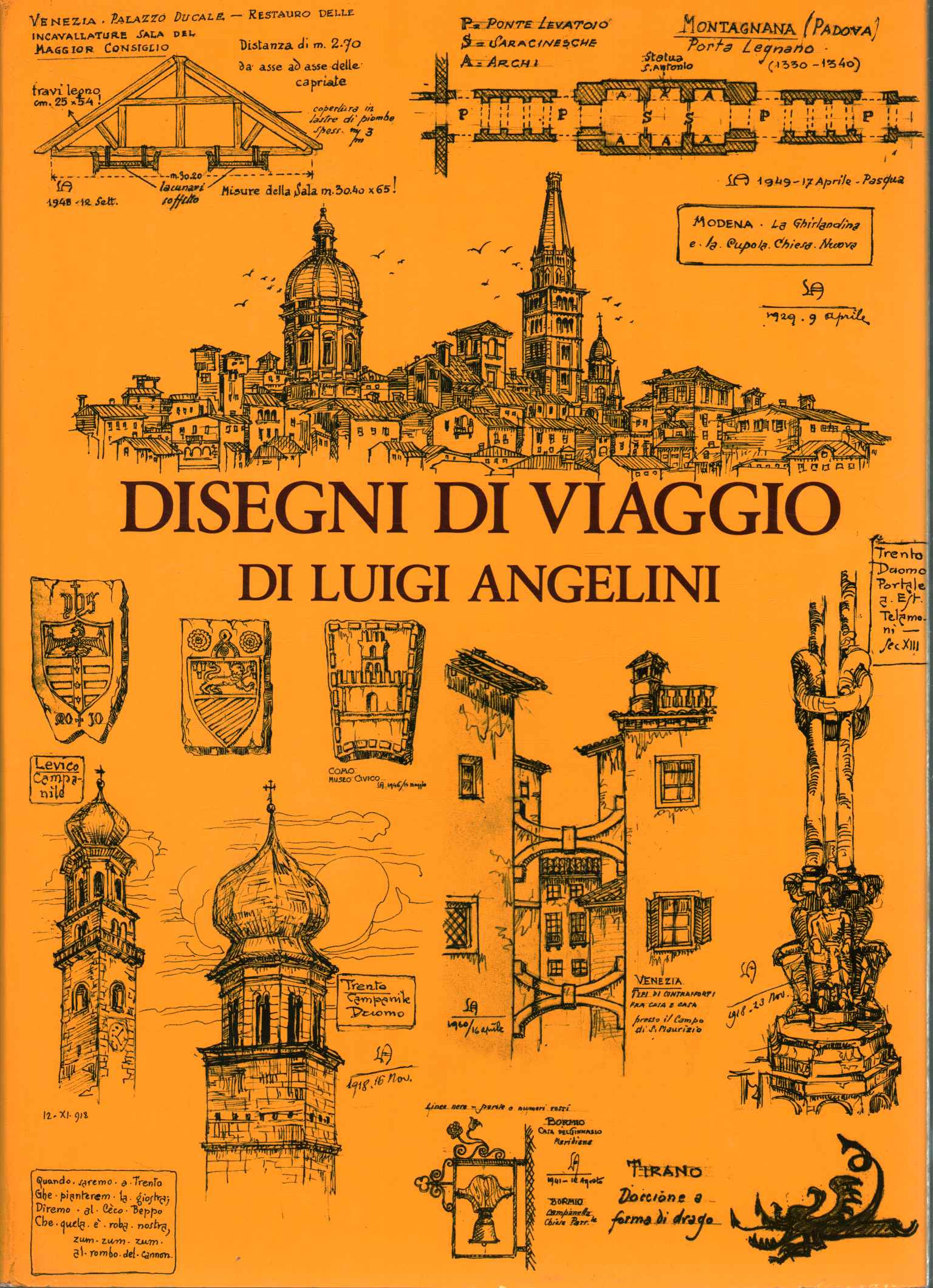 Disegni di viaggio di Luigi Angelini.