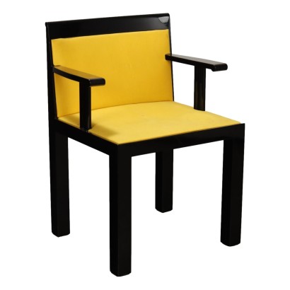 Molteni Teatro Chair Design Rossi and Meda Fabric Wood Italy 1980s