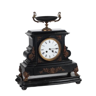 Antique Wooden Clock Europe XIX Century