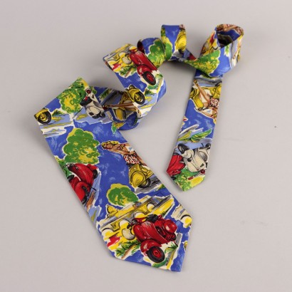 Dolce & Gabbana Tie Vespa Pure Silk Second Hand Italy