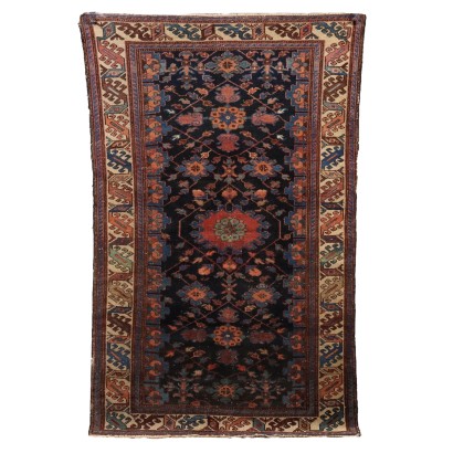 Tapis Ancien Asiatique en Laine Coton Noeud Gros 197 x 122 cm