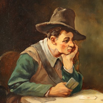 Peinture de Wilhelm Lehmann-Leonhard,Joueurs de cartes dans la taverne,Wilhelm Lehmann-Leonhard,Wilhelm Lehmann-Leonhard,Wilhelm Lehmann-Leonhard,Wilhelm Lehmann-Leonhard