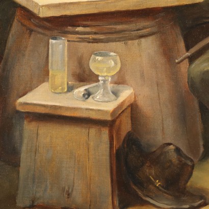 Dipinto di Wilhelm Lehmann-Leonhard,Giocatori di carte in osteria,Wilhelm Lehmann-Leonhard,Wilhelm Lehmann-Leonhard,Wilhelm Lehmann-Leonhard,Wilhelm Lehmann-Leonhard