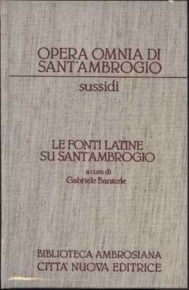 Le fonti latine su Sant'Ambrogio