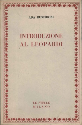 Introduzione al Leopardi