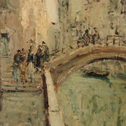 Dipinto di Giuseppe Marino,Il Ponte rosso a Venezia,Giuseppe Marino,Giuseppe Marino,Giuseppe Marino,Giuseppe Marino