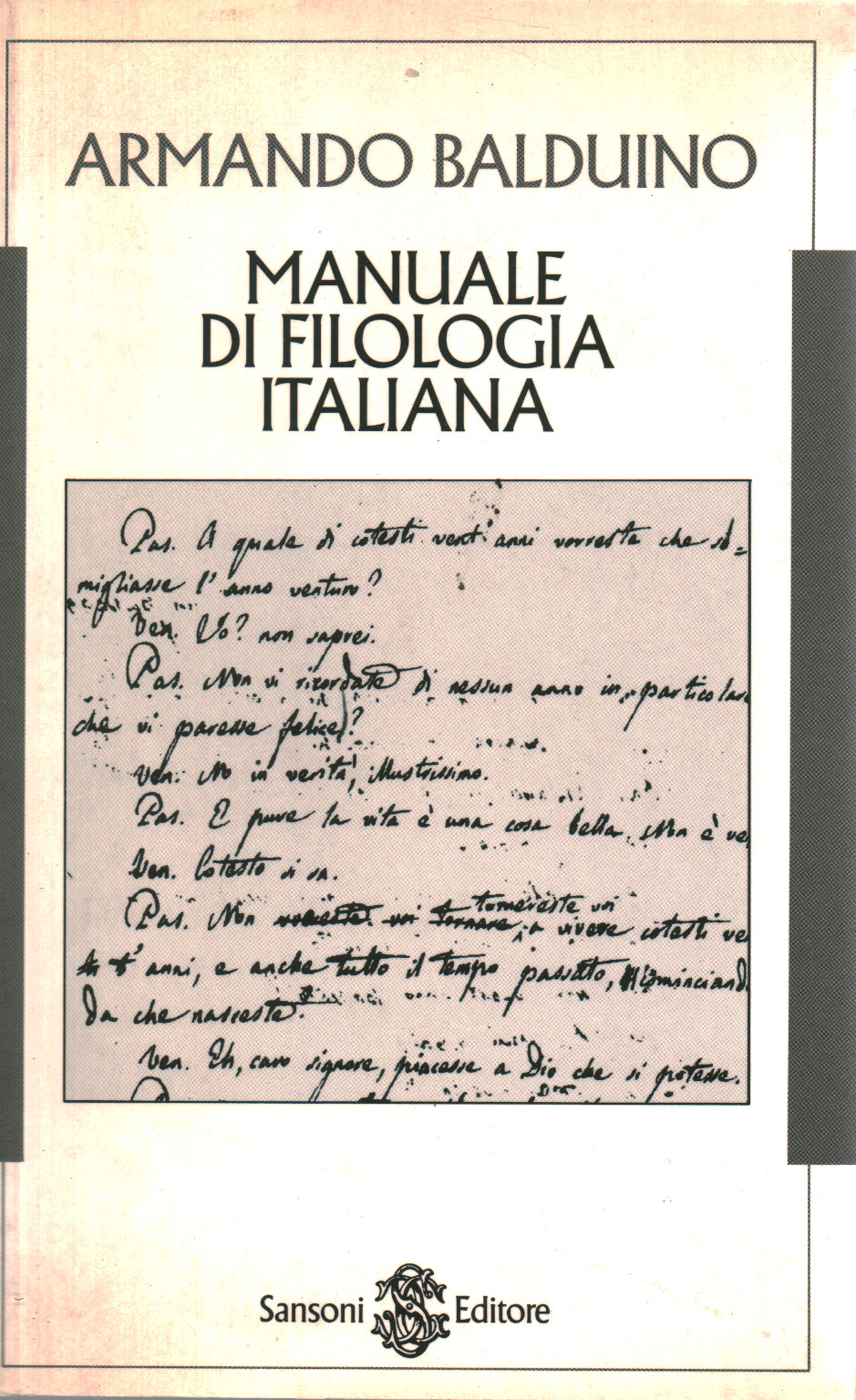 Handbuch der italienischen Philologie