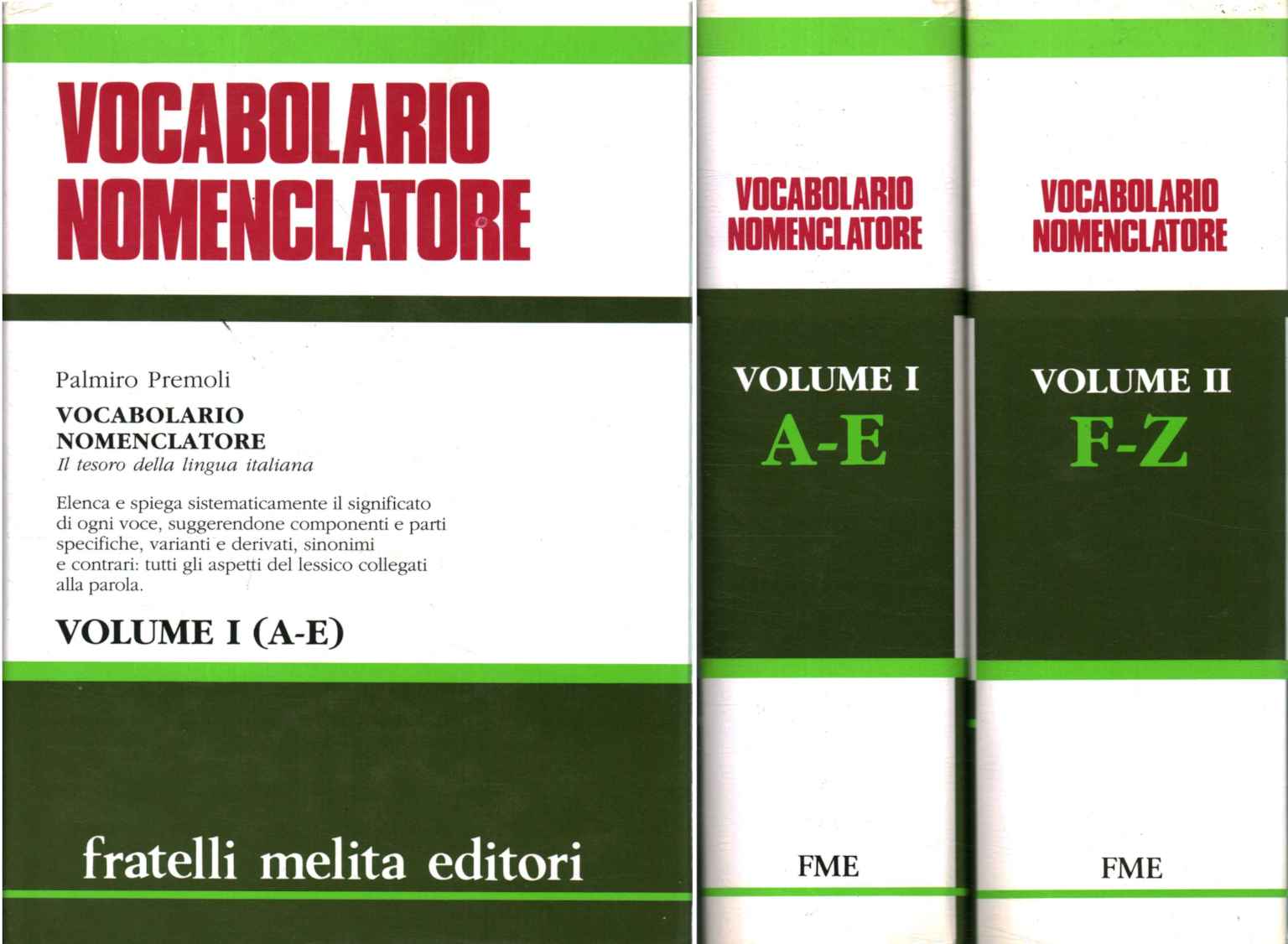 Vocabulaire de la nomenclature (2 volumes)