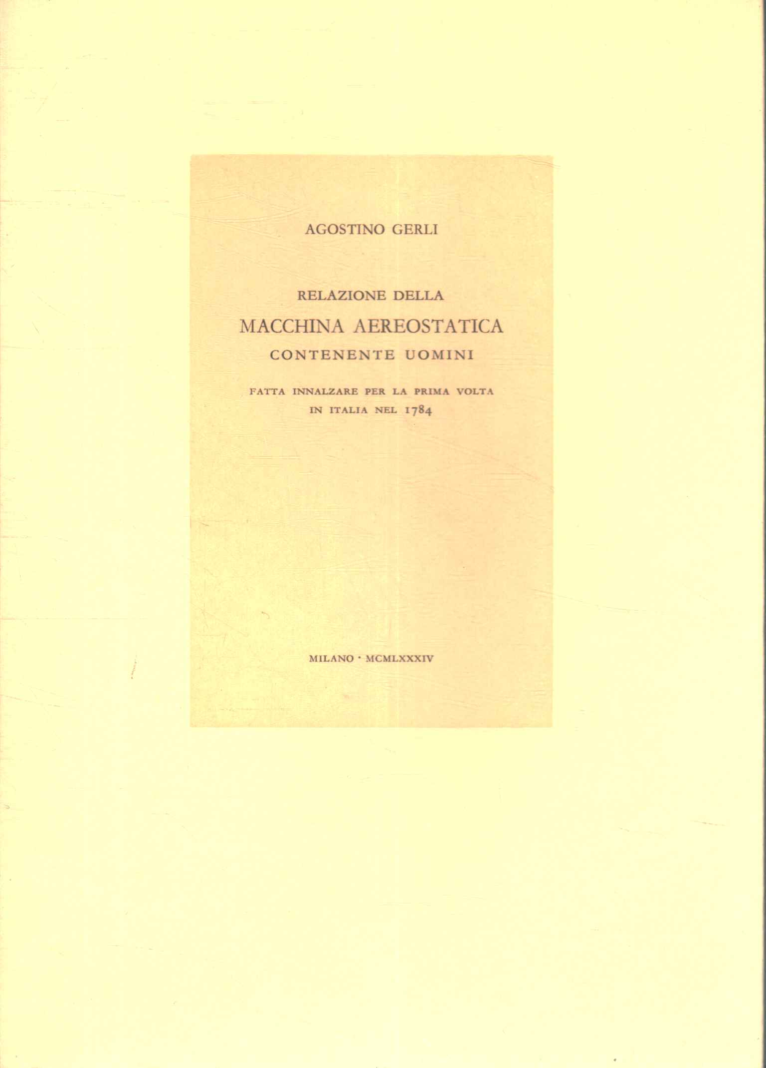 Continuación del informe de la máquina aerostática