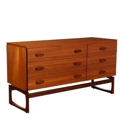 Vintage 1960s Chest of Drawers Teak Veneer Italy