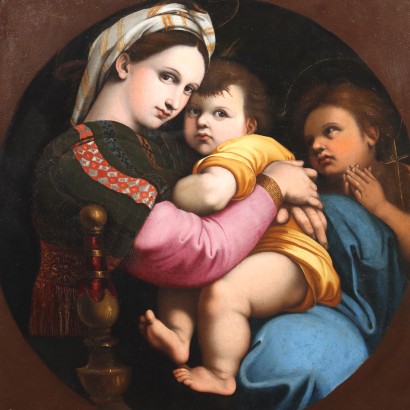 Gemälde der Madonna della Seggiola