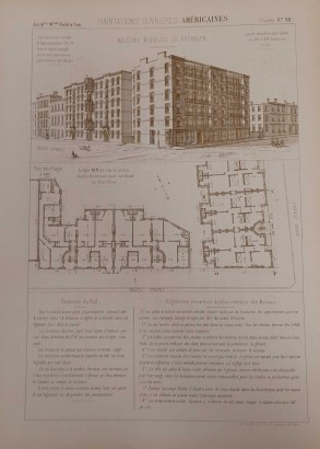 solo álbum de planches (faltan las ilustraciones 3-4), Les habitations ouvrières en tous p