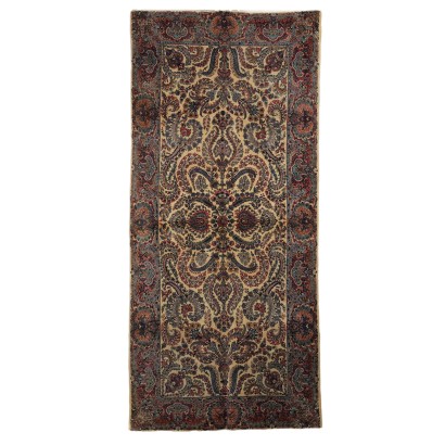 Tapis Ancien Asiatique Coton Noeud Fin 318 x 144 cm