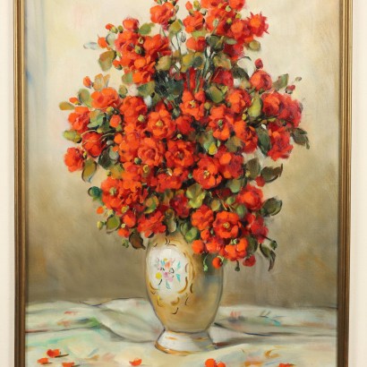 Dipinto di Alfio Paolo Graziani ,Composizione floreale di rose rosse,Alfio Paolo Graziani,Alfio Paolo Graziani,Alfio Paolo Graziani,Alfio Paolo Graziani