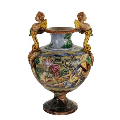 Vaso in Maiolica Dipinto a Mano