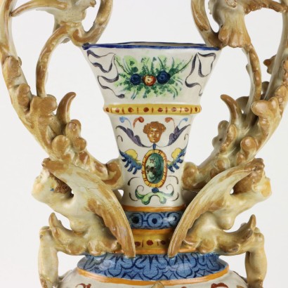 Coppia di Anfore in Maiolica