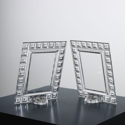 Pair of Crystal Photo Frames