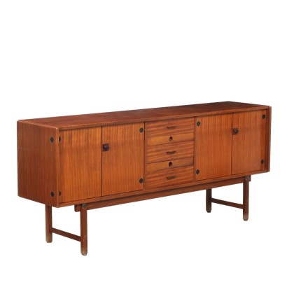 Vintage Sideboard Mahogany Veneer Italy 1960s