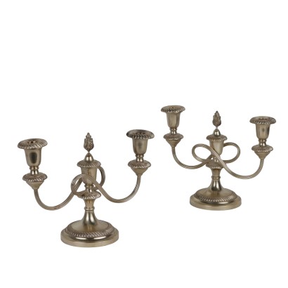 Par de Candelabros Pampalon de Plata