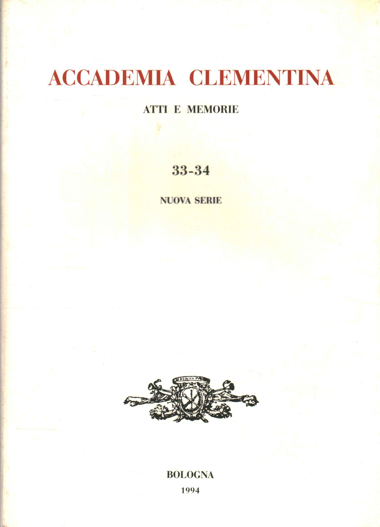 Accademia clementina - Atti e memorie