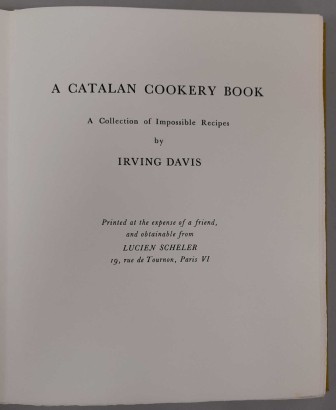 A catalan cookery book