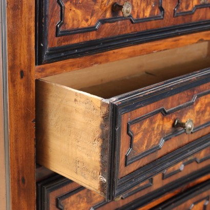 chest of drawers with a drop-leaf