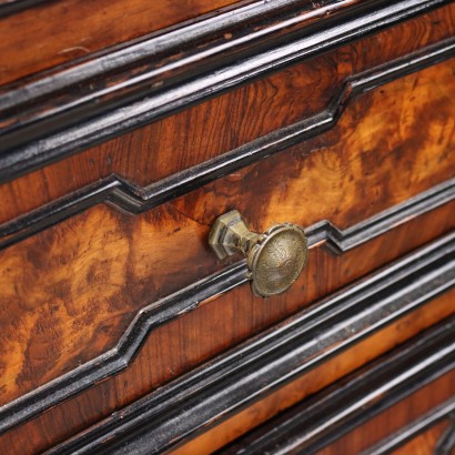 chest of drawers with a drop-leaf