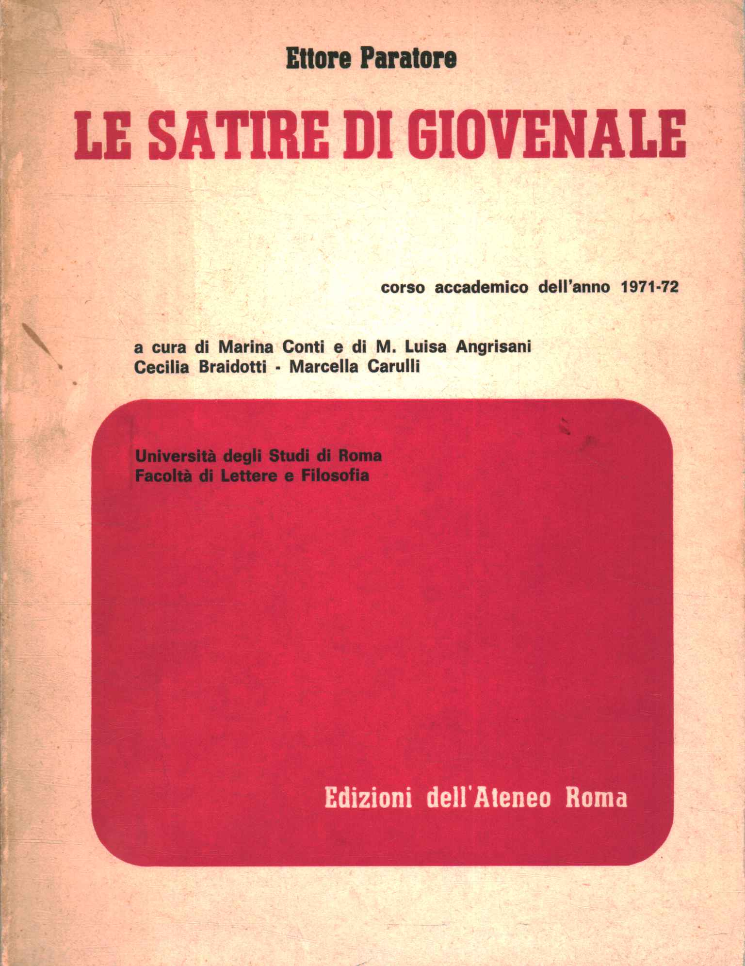 Le satire di Giovenale