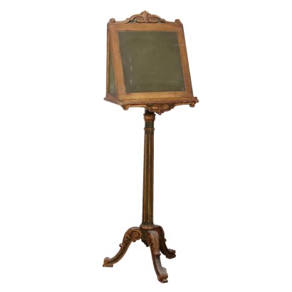 Antique Music Stand Renaissance Style Wood XX Century