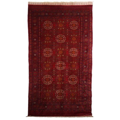 Tapis Bukhara Ancien Laine Noeud Fin Turkmenistan 378 x 208 cm