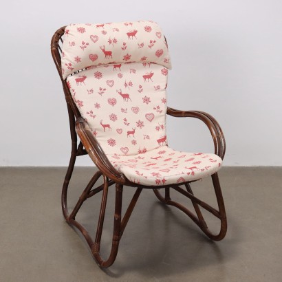 Fauteuil en bambou des années 70-80