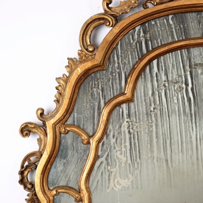 Golden Mirror,Rococo Style Golden Mirror