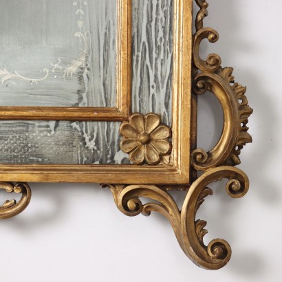 Golden Mirror,Rococo Style Golden Mirror