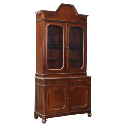 Antique Cupboard Umbertino Mahogany Italy XIX Century