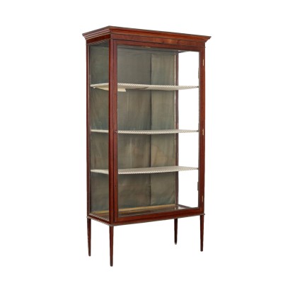 Antique Bookcase Mahogany Metal England XIX Century