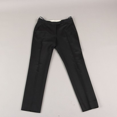 Helmut Lang Trousers Woman Black Cotton Second Hand UK Size 14