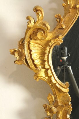 antiquariato, specchiere, cornice mistilinea, Specchiera