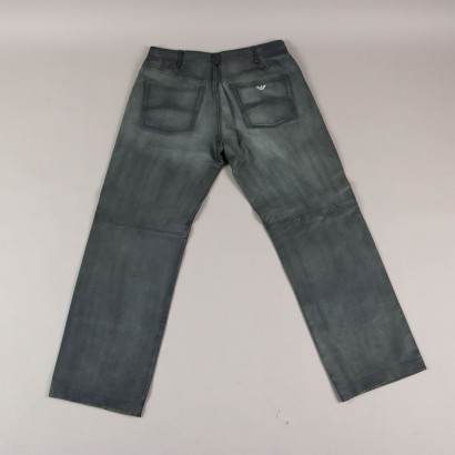 Armani Jeans Pantalon en cuir pour homme