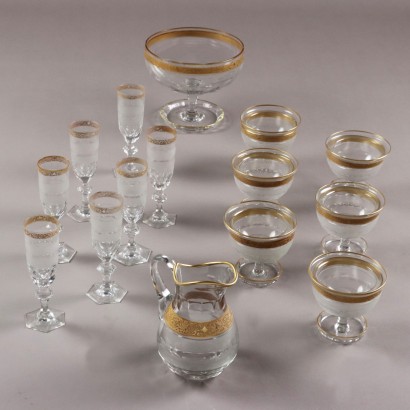 Antique Table Set Crystal Europe XX Century