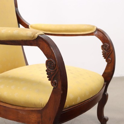 2 SILLONES, Par de sillones Louis Philippe