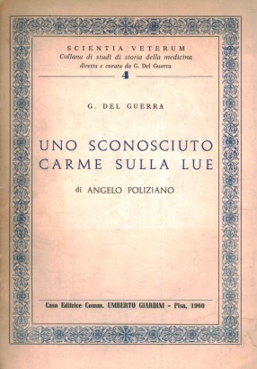 Uno sconosciuto carme sulla lue