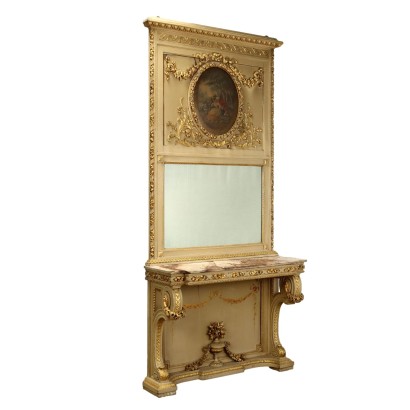 Console with mirror, Console with mirror in Neoclassical style