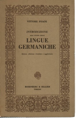 Introduzione allo studio delle lingue germaniche