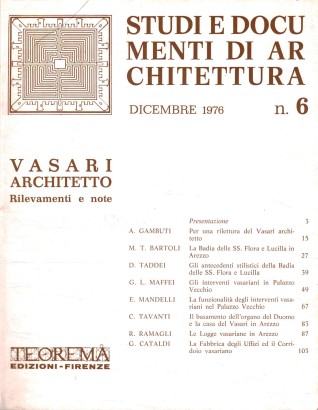 Studi e documenti di architettura n. 6