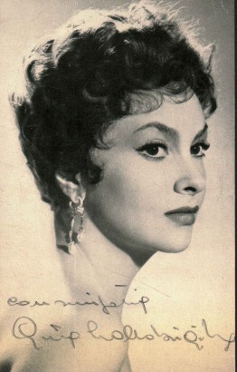 Foto con dedica autografa Gina Lollobrigida