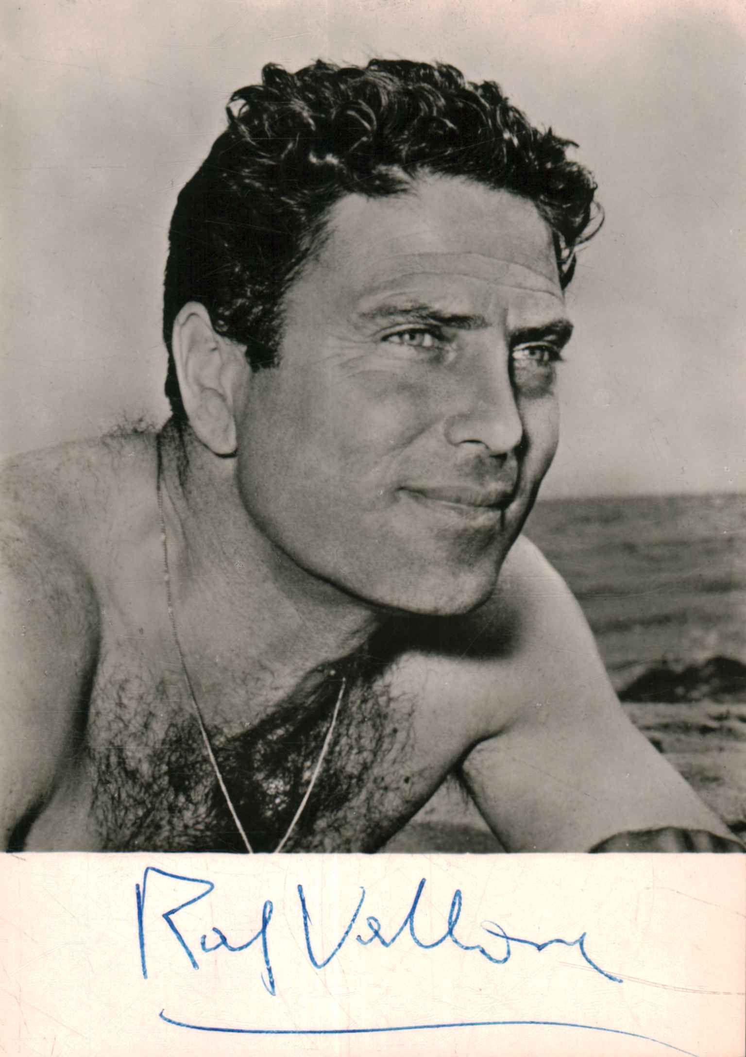 Autographed photo Raf Vallone