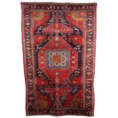 Antique Mosul Carpet Cotton Wool Heavy Knot Iran 124 x 83 In