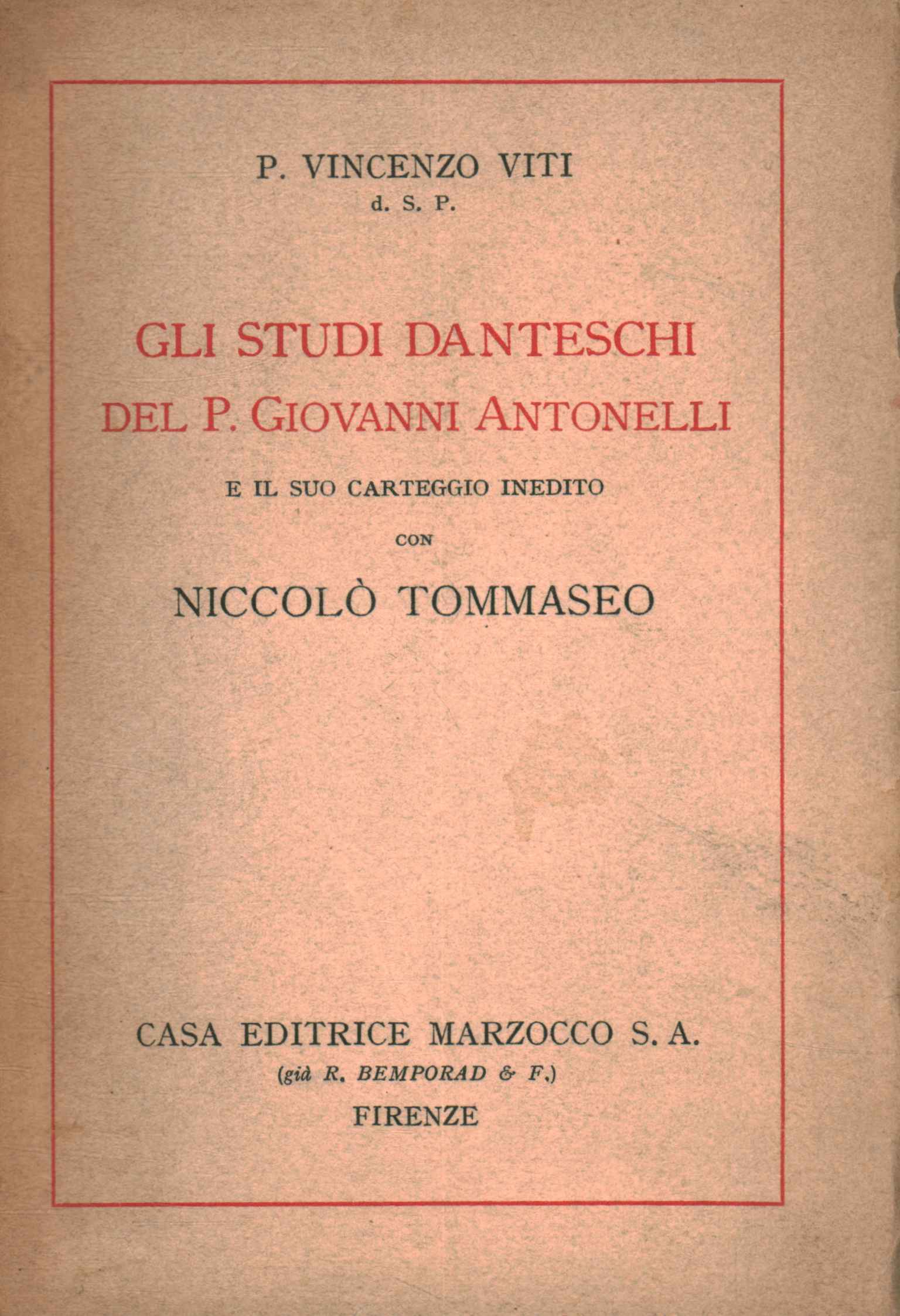 Gli studi danteschi del P. Giovanni An